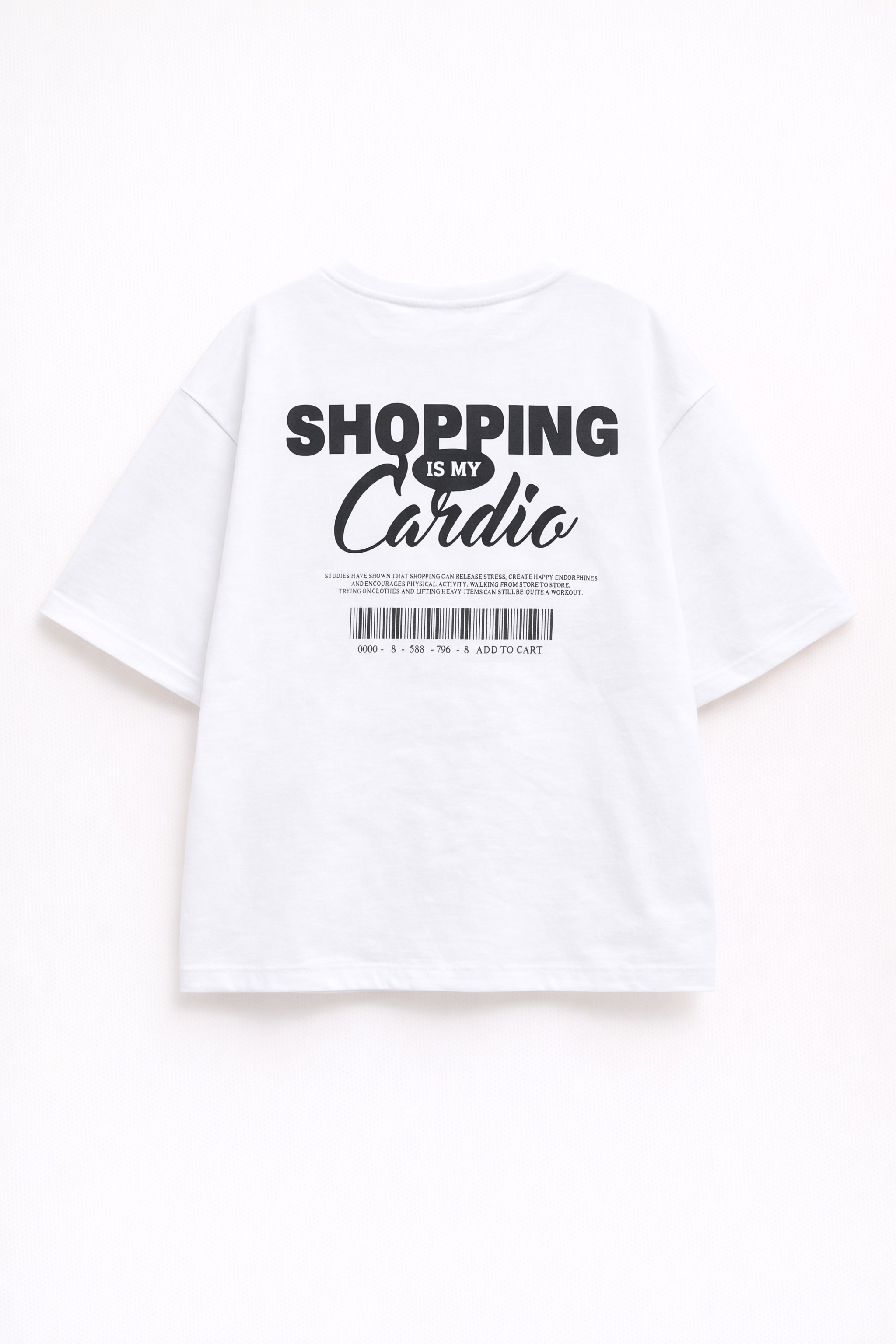 Βαμβακερό LUMINA t-shirt με στάμπα στο πίσω μέρος - Λευκό