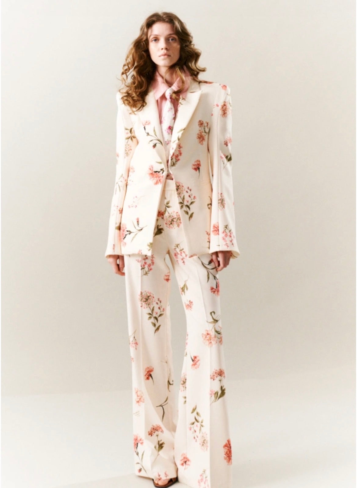 Floral κοστούμι LUMINA - Λευκό