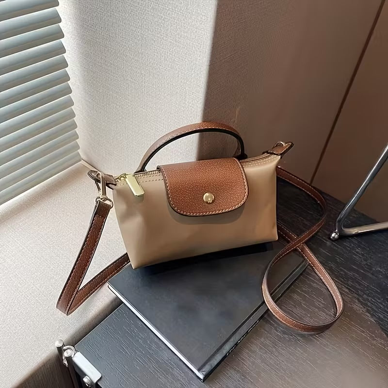 Μίνι τσαντάκι ώμου με χειρολαβή και ρυθμιζόμενο λουράκι