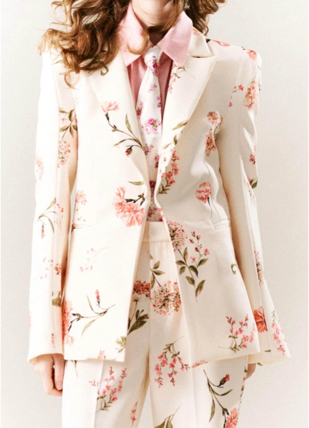 Floral κοστούμι LUMINA - Λευκό