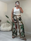 Παντελόνα φούστα κρουαζέ - Tropical print