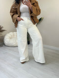 Λευκό τζιν wide leg