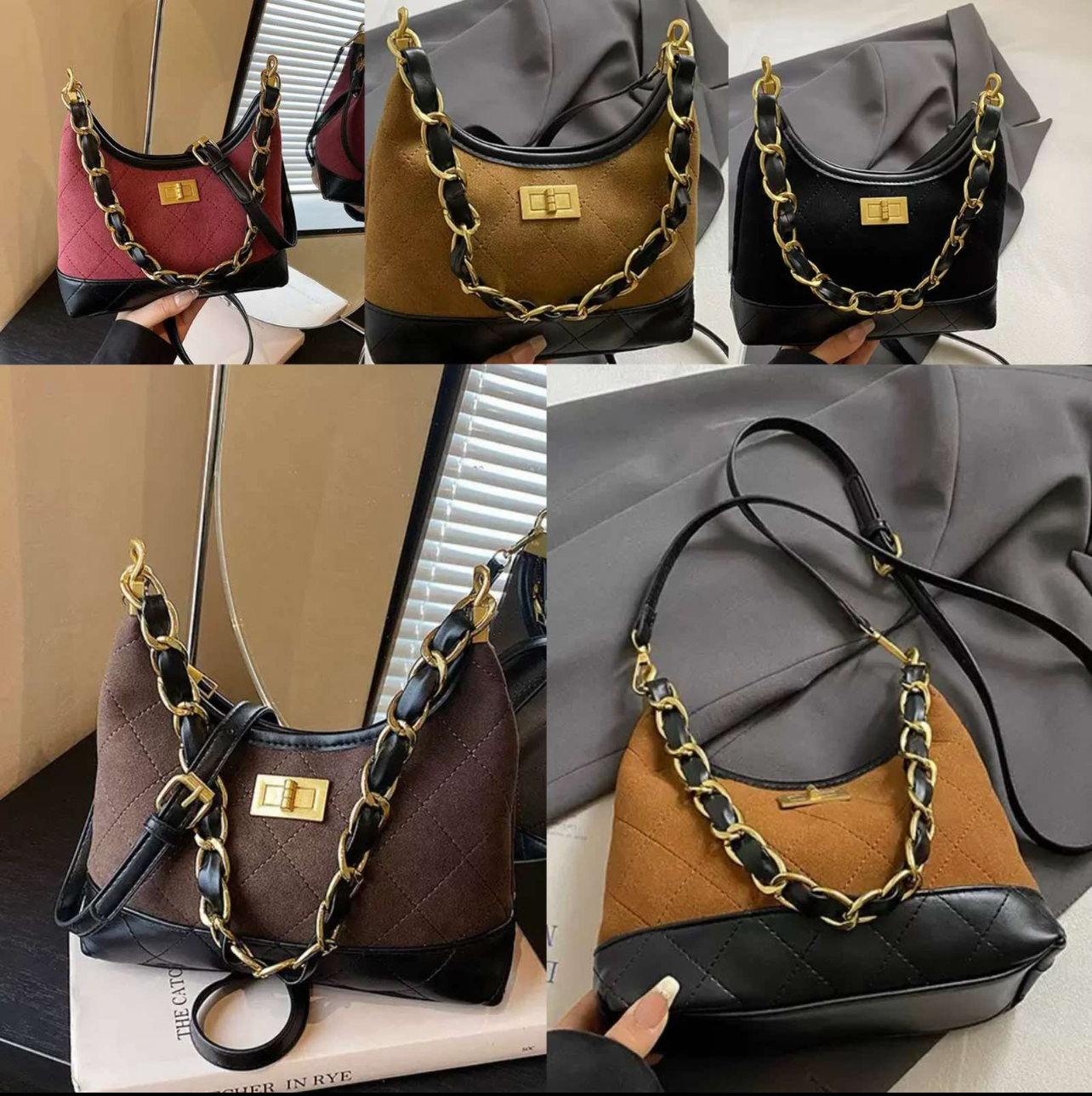 Hobo shoulder bag με δερματίνη λεπτομερείς