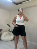 Crop top με καρδιά - Λευκό