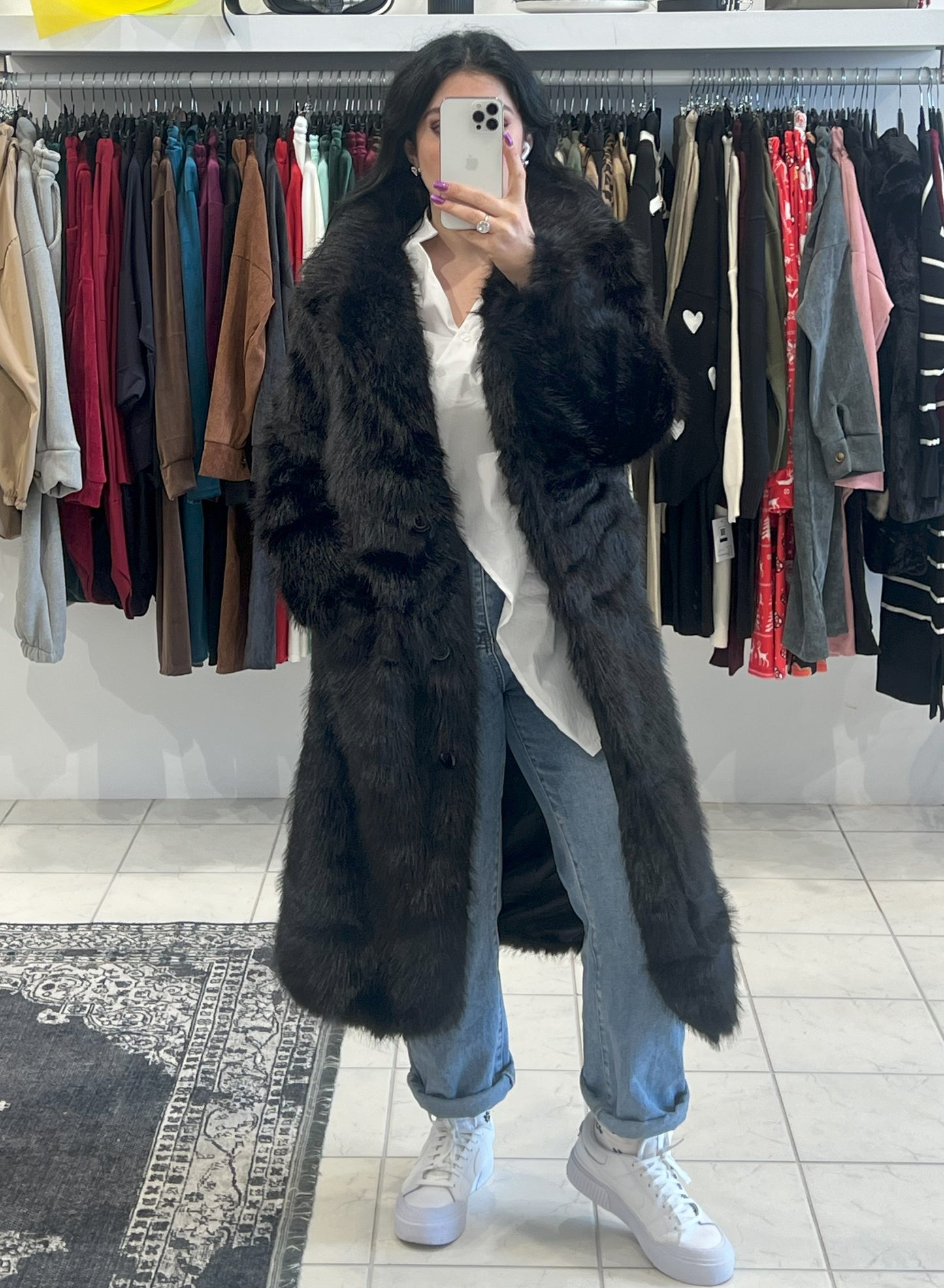 Elegant Touch Faux Fur - Μαύρο