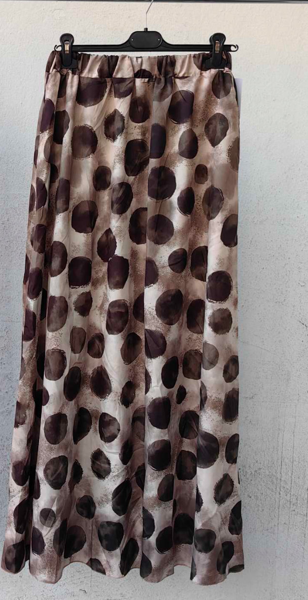 Vintage Dots Maxi Skirt - Πράσινο