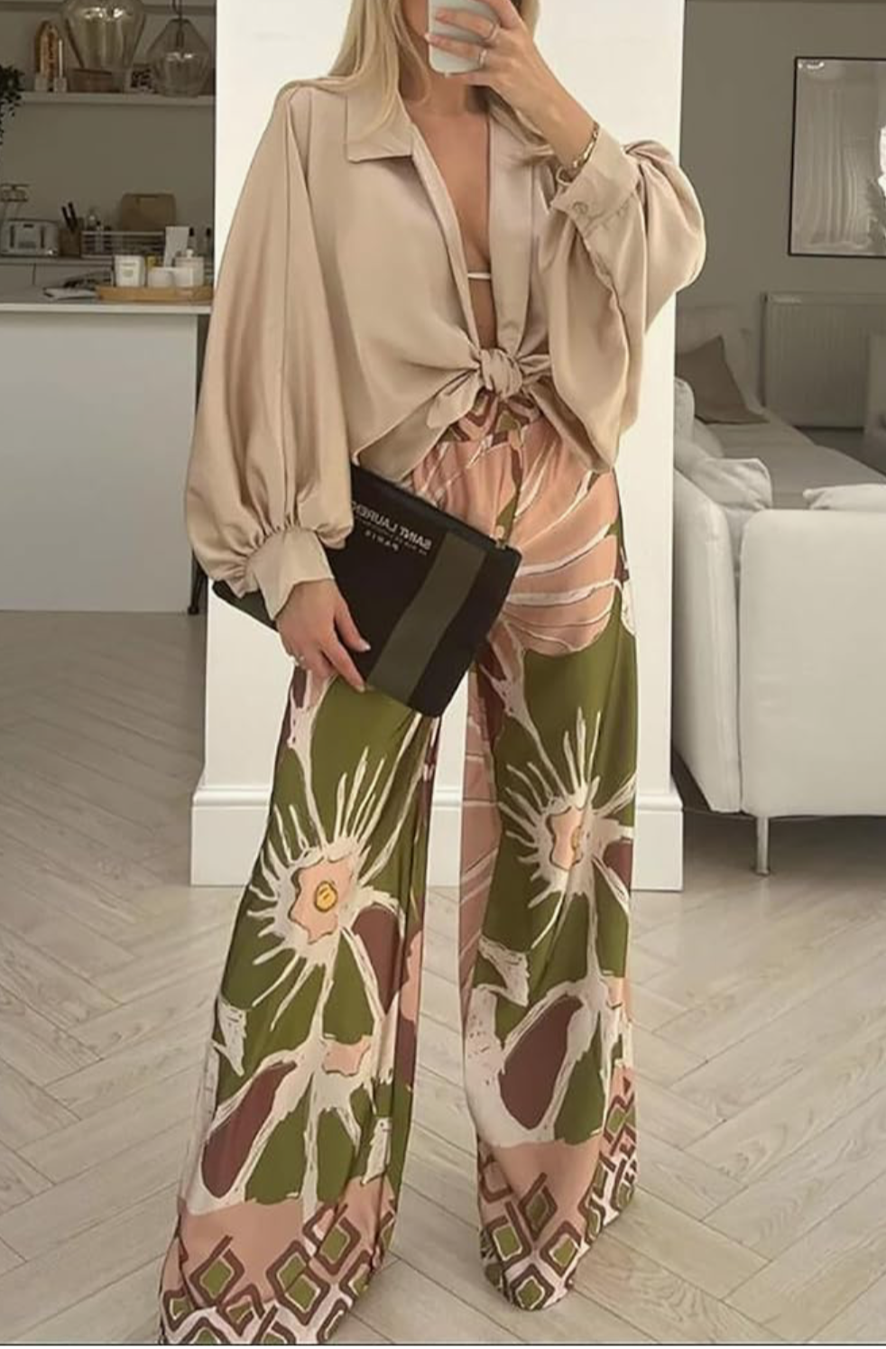 Boho Chic Printed Set - Μπεζ