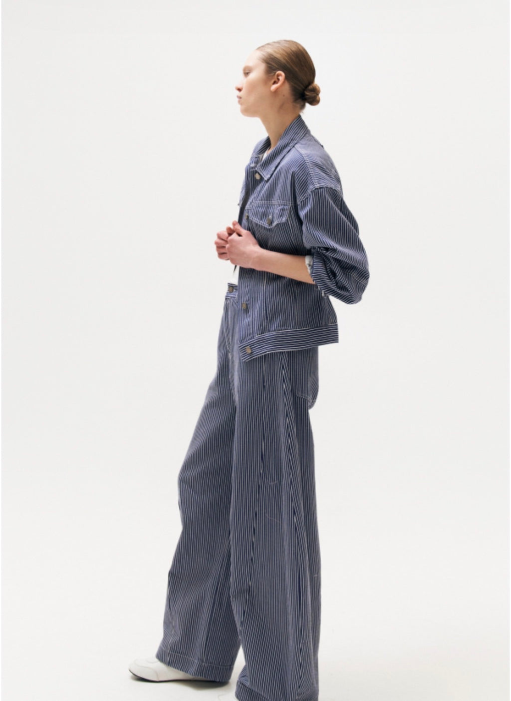 Denim ριγέ LUMINA set - Μπλε