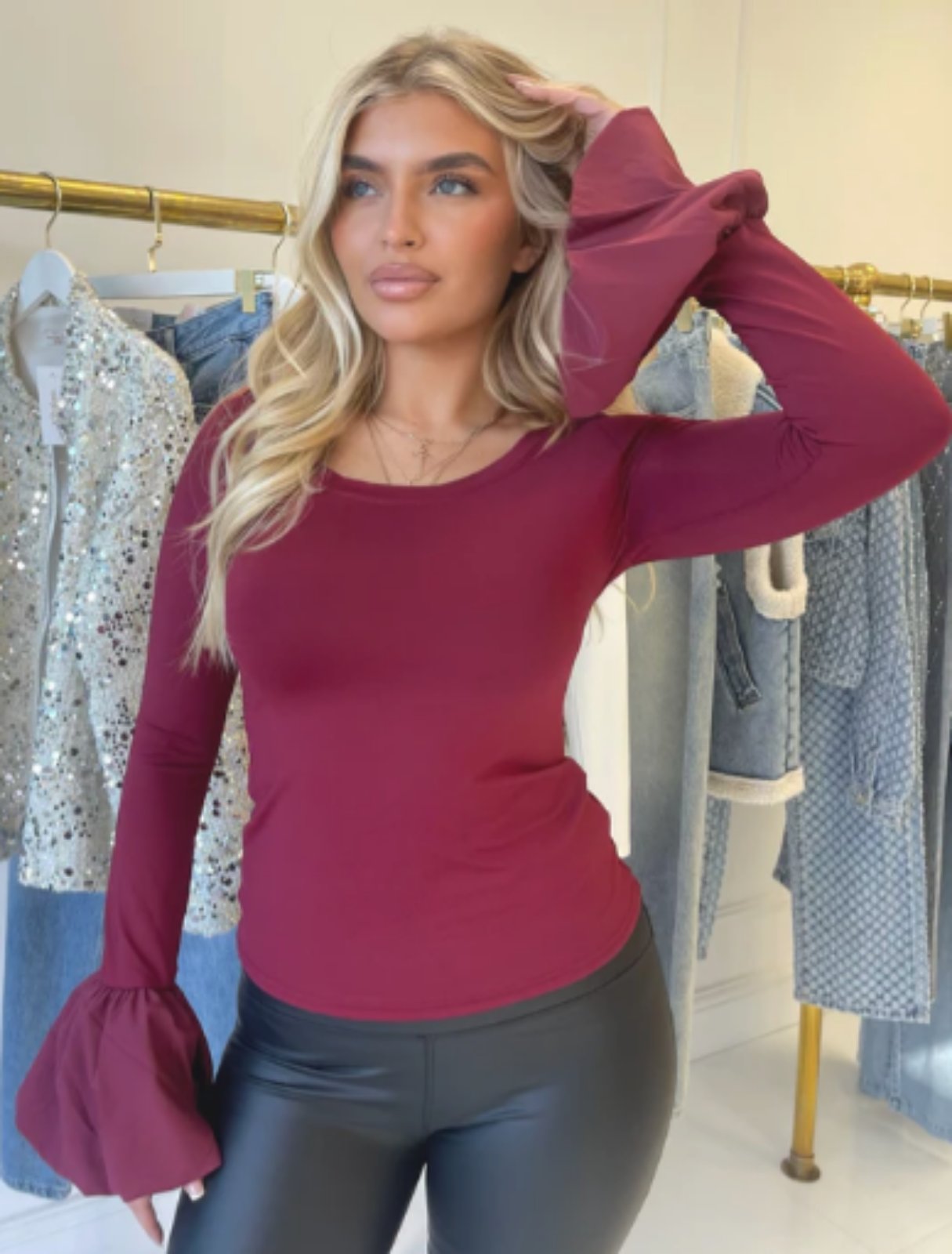 Bell Chic Top - Μπορντό