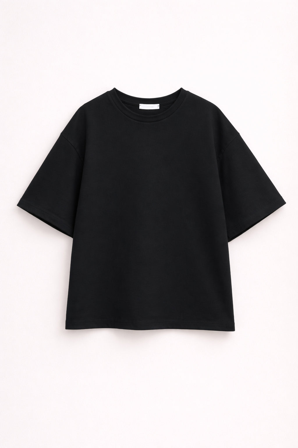 Βαμβακερό LUMINA t-shirt με στάμπα στο πίσω μέρος - Μαύρο