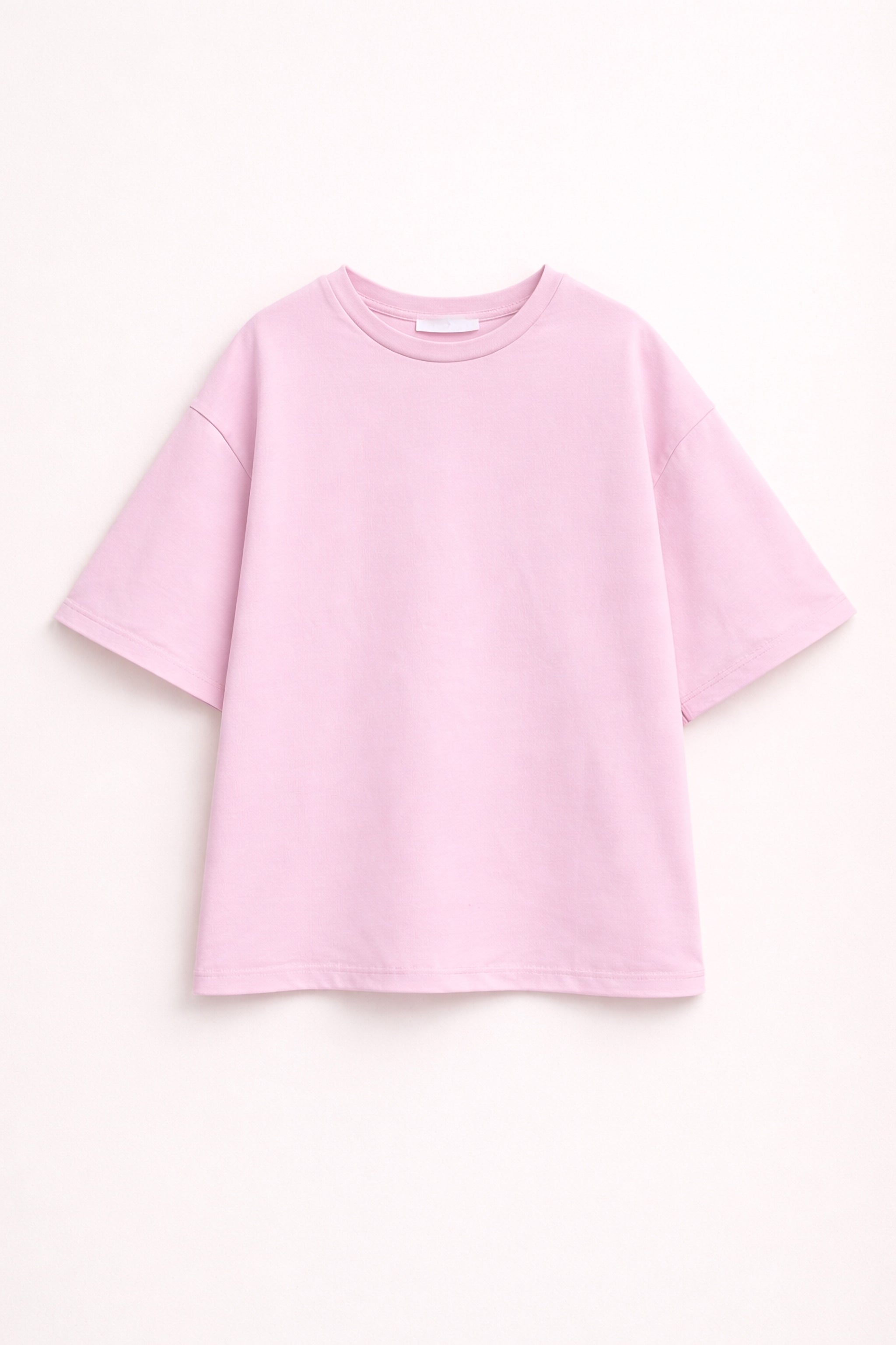Βαμβακερό LUMINA t-shirt με στάμπα στο πίσω μέρος - Ροζ