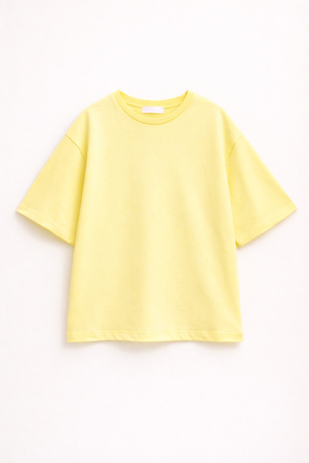 Βαμβακερό LUMINA t-shirt με στάμπα στο πίσω μέρος - Κίτρινο
