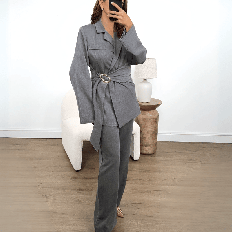 Tailored Elegance Suit - Γκρι